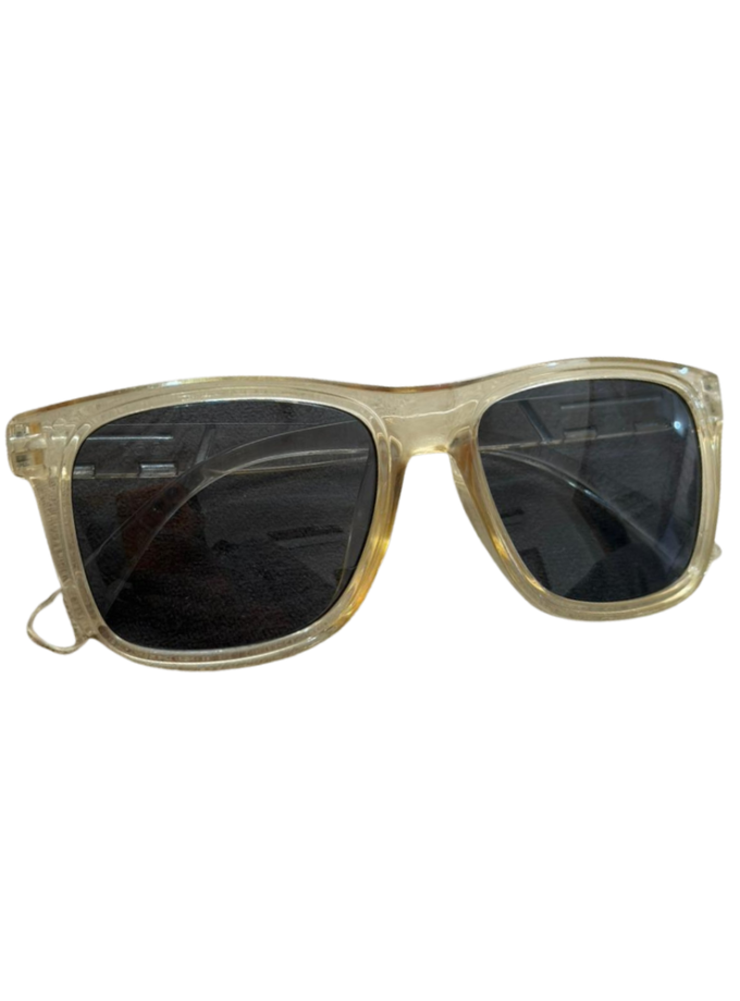 Retro Wayfarer Honey Crystal Sunglasses