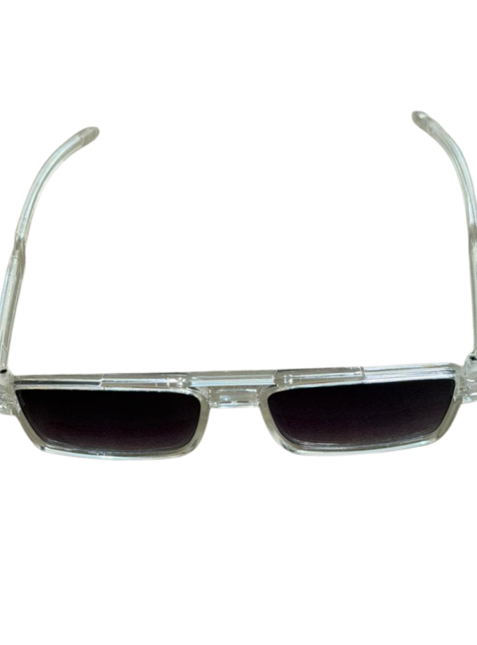 Urban Flat-Top Clear Aviator Sunglasses