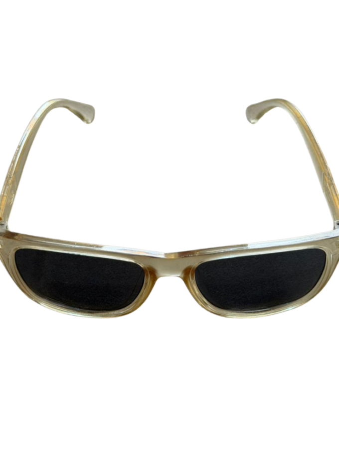 Retro Wayfarer Honey Crystal Sunglasses